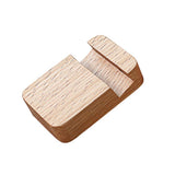 Maxbell Solid Wood Moible Phone Holder Desk Stand Holder for Phone Tablet 4x5cm Beige