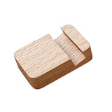 Maxbell Solid Wood Moible Phone Holder Desk Stand Holder for Phone Tablet 4x5cm Beige