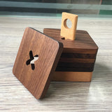 Max Maxb 6Pcs/Set Wood Heat Resistant Teapot Cup Bowl Coasters Mat Pads With Base #3