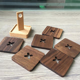Max Maxb 6Pcs/Set Wood Heat Resistant Teapot Cup Bowl Coasters Mat Pads With Base #4