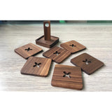 Max Maxb 6Pcs/Set Wood Heat Resistant Teapot Cup Bowl Coasters Mat Pads With Base #4