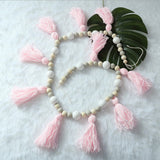 Max Maxb Wooden Beaded Tassel Pendant Mosquito Net Wall Hanging Ornament Craft #2