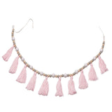 Max Maxb Wooden Beaded Tassel Pendant Mosquito Net Wall Hanging Ornament Craft #2
