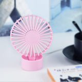 Max Maxb Portable USB Fan Ultra Quiet Desktop Laptop Office Mini Cooling Fan Pink