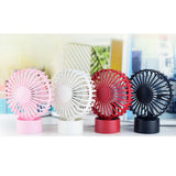 Max Maxb Portable USB Fan Ultra Quiet Desktop Laptop Office Mini Cooling Fan Pink