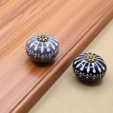 Maxbell Ceramic Cabinet Knobs Drawer Furniture Hardware Door Pull Handle Black