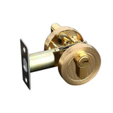 Max Brass Cylinder Deadbolt Door Lock Security Dead Bolt Locks With 3 Keys #4