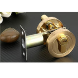 Max Brass Cylinder Deadbolt Door Lock Security Dead Bolt Locks With 3 Keys #4