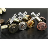 Max Brass Cylinder Deadbolt Door Lock Security Dead Bolt Locks With 3 Keys #4