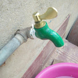 Max Cast Iron Cold Water Tap Garden Bibcock Single Tap #3 19.05mm Copper core