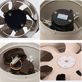 Max 6 inch 150mm Inline Duct Booster Fan Ventilation Exhaust Air Blower White