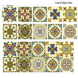 Max Maxb 20Pieces Mosaic Wall Tiles Stickers Kitchen Bathroom Waterproof Decals #2