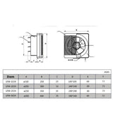 Max Maxb Wall-mounted Ventilation Exhaust Fan For Kitchen Bathroom Toilet 220V 6 inch