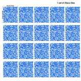 Max Maxb Self Adhesive Tile Mosaic Decal Kitchen Waistline Wall Sticker Decor Blue