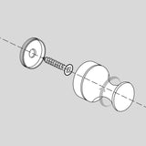 Max Maxb Floral Metal Coat Wall Hook Single Towel Clothes Hook for Kitchen C White