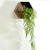 Max Maxb Wall-mounted Iron Flower Stand  Pot Rack Restaurant Shop Decor Brown 30cm
