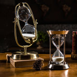 Max Maxb Nordic Glass Sand Sandglass Hourglass Timer Clock Time Decor Rotating 30mins
