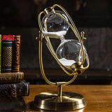 Max Maxb Nordic Glass Sand Sandglass Hourglass Timer Clock Time Decor Rotating 30mins