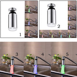 Max LED Water Faucet Stream Light Glow Stream Tap Bathroom Kitchen Temp Control