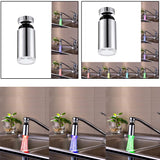 Max LED Water Faucet Stream Light Glow Stream Tap Bathroom Kitchen Temp Control