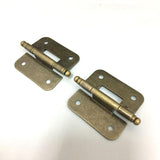 Max Vintage Antique Brass Mini Hinges for Wooden Furniture Box Hardware #2