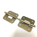 Max Vintage Antique Brass Mini Hinges for Wooden Furniture Box Hardware #2