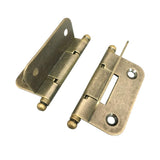 Max Vintage Antique Brass Mini Hinges for Wooden Furniture Box Hardware #2