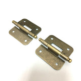 Max Vintage Antique Brass Mini Hinges for Wooden Furniture Box Hardware #2