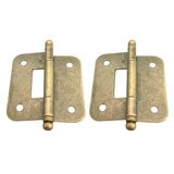 Max Vintage Antique Brass Mini Hinges for Wooden Furniture Box Hardware #2