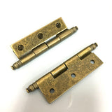 Maxbell  Vintage Antique Brass Mini Hinges for Wooden Furniture Box Hardware #3