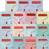Max Maxb 7-Inch Assorted Embossed Pattern Painting Roller with Plastic Handle 1