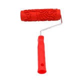 Max Maxb 7-Inch Assorted Embossed Pattern Painting Roller with Plastic Handle 1
