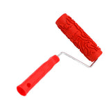 Max Maxb 7-Inch Assorted Embossed Pattern Painting Roller with Plastic Handle 1