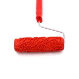 Max Maxb 7-Inch Assorted Embossed Pattern Painting Roller with Plastic Handle 7