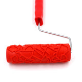 Max Maxb 7-Inch Assorted Embossed Pattern Painting Roller with Plastic Handle 8