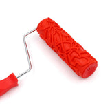 Max Maxb 7-Inch Assorted Embossed Pattern Painting Roller with Plastic Handle 8