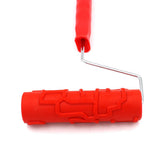 Max Maxb 7-Inch Assorted Embossed Pattern Painting Roller with Plastic Handle 9