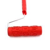 Max Maxb 7-Inch Assorted Embossed Pattern Painting Roller with Plastic Handle 13