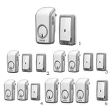 Max Maxb Wireless Battery Doorbell Door Chime EU Plug 1 Transmitter+1 Receiver
