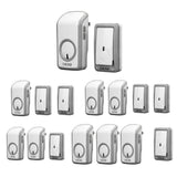 Max Maxb Wireless Battery Doorbell Door Chime EU Plug 1 Transmitter+1 Receiver