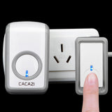 Max Maxb Wireless Battery Doorbell Door Chime EU Plug 1 Transmitter+1 Receiver