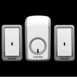 Max Maxb Wireless Battery Doorbell Door Chime EU Plug 2 Transmitters+1 Receiver