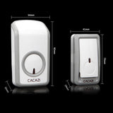 Max Maxb Wireless Battery Doorbell Door Chime EU Plug 2 Transmitters+1 Receiver
