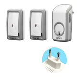 Max Maxb Wireless Battery Doorbell Door Chime EU Plug 2 Transmitters+1 Receiver