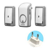 Max Maxb Wireless Battery Doorbell Door Chime EU Plug 2 Transmitters+1 Receiver