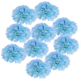 10pcs Artificial Silk Chrysanthemum Flower Heads Bouquet Wedding Decor Light Blue