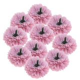 Max 10pcs Artificial Silk Chrysanthemum Flower Heads Bouquet Wedding Decor Red