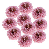 Max 10pcs Artificial Silk Chrysanthemum Flower Heads Bouquet Wedding Decor Red