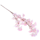 Peach Blossom Cherry Plum Branch Silk Flowers Wedding Bouquet Light Pink