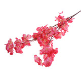 Max Maxb Peach Blossom Cherry Plum Branch Silk Flowers Wedding Bouquet Rose Red